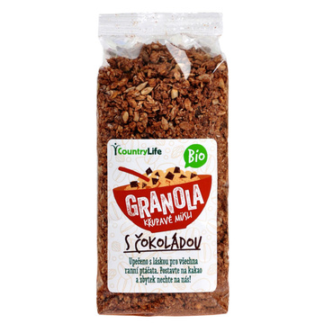 Granola - Křupavé müsli s čokoládou 350 g BIO COUNTRY LIFE 
